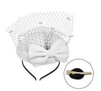 ZEPFJHE Belle pince à cheveux avec nœud décoratif, coiffe élégante pour fête, rassemblements décontractés, banquets, postiches