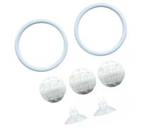 ZEPFJHE Bettas Lot d'anneaux d'exercice et de filtre pour petits aquariums avec ventouse