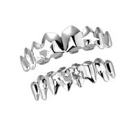 ZEPFJHE Bijou tendance en forme d'étoile à cinq points en cuivre pour concerts et propositions de mode Hip Hop, One Size, Comme décrit, Comme décrit.