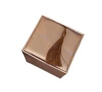 ZEPFJHE Boîte à bijoux de style vintage chinois élégant avec pompons pour la maison ou les voyages Designs chinois traditionnels