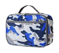 ZEPFJHE Boîte à lunch carrée en tissu Oxford isotherme portable de grande capacité Boîte à bento pour enfants