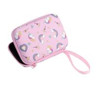 ZEPFJHE Boîte de rangement carrée à motif dessin animé - Coque flexible - Interne en maille - Pour gadgets, cosmétiques, outils - Sac de rangement lumineux pour enfants