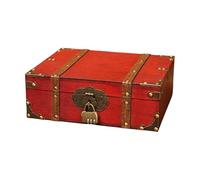 ZEPFJHE Boîte de rangement en bois de style antique avec mot de passe sécurisé pour protéger les objets de valeur et améliorer l'esthétique de la pièce, boîte à bijoux en bois au design antique, mot