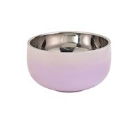 ZEPFJHE Bol de service portable à double paroi en acier inoxydable 304 pour pique-nique et déjeuner isotherme