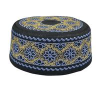 ZEPFJHE Bonnet brodé pour adulte - Chapeau de prière unisexe pour l'extérieur - Joli automne décontracté traditionnel pour homme - Chapeaux de prière brodés pour homme, multicolore, No. 57