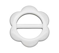 ZEPFJHE Boucle de ceinture en résine adaptée à la plupart des tailles de ceinture, boucle d'écharpe en soie avec clips de boucle d'angle en forme de fleur, Modèle 7 fleurs blanches, Comme décrit