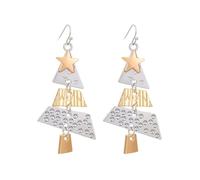 ZEPFJHE Boucles d'oreilles de Noël élégantes en alliage de zinc avec des designs élégants, décoration quotidienne pour les amoureux de la mode, boucles d'oreilles arbre de Noël, taille unique, Comme