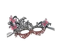 ZEPFJHE Boule de bal masqué en dentelle délicate de type papillon pour bal masqué et performance sur scène, demi-visage mystérieux