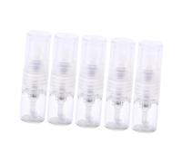 ZEPFJHE Bouteille atomiseur en verre rechargeable avec, Clear | Ensemble corps de bouteille en verre et pompe, application de brume fine, capuchon de protection pour un stockage