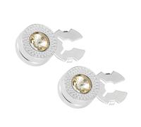 ZEPFJHE Boutons de manchette ronds en forme d'œil de chat faciles à utiliser pour chemise d'affaires pour décoration de vêtements, chemise en métal, boutons de manchette ronds œil de chat pour