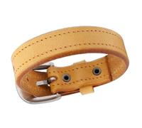 ZEPFJHE Bracelet à perles en cuir fait à la main - Bijoux élégants - Texture cadeau pour femme - Bracelet à bascule réglable, taille unique, Comme décrit