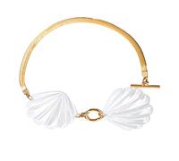 ZEPFJHE Bracelet de cheville réglable en forme de coquillage pour femme - Chaîne porte-bonheur en fer délicat - Bijou de pied pour le quotidien et les fêtes