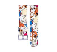 ZEPFJHE Bracelet de rechange en silicone avec boucle ardillon réglable - 20 mm - Pour femme, Animation