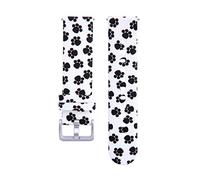 ZEPFJHE Bracelet de rechange en silicone avec boucle ardillon réglable - 20 mm - Pour femme, Pieds