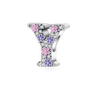 ZEPFJHE Breloque multifonction en forme de lettre avec pierres précieuses étincelantes pour personnaliser des cadeaux et des fournitures artisanales faites à la main, taille unique, Comme décrit