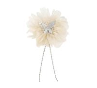 ZEPFJHE Broche en forme de fleur à coudre avec strass pour robe de mariée, rideau, écharpe, décoration, accessoires, broche tendance pour femme
