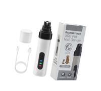 ZEPFJHE Broyeur à ongles électrique ergonomique rechargeable 2 modes silencieux pour chats et chiots de petite à grande taille