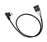 ZEPFJHE Câble adaptateur de Type C pour carte mère de bureau, 50 Cm, USB 2.0 à 9 broches, fil de connexion du panneau avec isolation en PVC