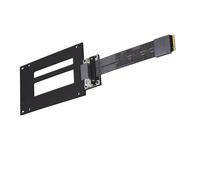 ZEPFJHE Câble d ' extension d ' interface NVMe pour le stockage, 10cm | Liaison de données PCIe 5.0 Gen5, spécification jusqu ' à 128 Gbit / s, forme de ruban plat flexible