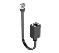 ZEPFJHE Câble d ' extension Ethernet CAT7, connecteur RJ45 mâle femelle coudé à 90 degrés, 10 Gigabit 10 Gbit/s pour appareils numériques, connecteur mâle femelle