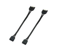 ZEPFJHE Câble d'extension d'alimentation 15 broches en Y 1 mâle vers 2 femelles pour le stockage et l'alimentation stable du PC