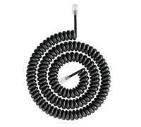 ZEPFJHE Câble téléphonique moderne enroulé RJ9 RJ11 4P4C pour améliorer n'importe quel bureau ou décoration d'intérieur Cordon flexible