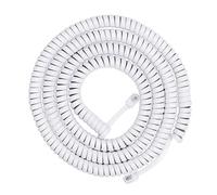 ZEPFJHE Câble téléphonique moderne enroulé RJ9 RJ11 4P4C pour améliorer n'importe quel bureau ou décoration d'intérieur Cordon flexible