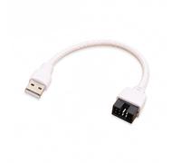 ZEPFJHE Câble USB 2.0 tressé mâle 9 Broches pour Carte mère, câble USB 2.0 blindé de 20 cm pour la Maintenance de l ' Ordinateur, la Liaison de périphériques internes et Les Courses compactes