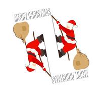 ZEPFJHE Cadre de porte en bois de Noël, œuvre d'art sur le thème du Père Noël, décoration de fête, festival, garniture de porte en bois