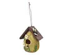 ZEPFJHE Cage à oiseaux à suspendre pour la maison, le jardin, les petits habitats d'oiseaux sauvages, la cour, l'observation des oiseaux, la maison en résine, décoration de jardin