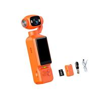 ZEPFJHE Caméra d ' Action de Voyage avec tête d ' Objectif rotative, écran, Chargement de Type C, caméra 1080P pour vidéos Vlog, séquences de Cyclisme de Poche, Vlogs Quotidiens