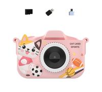 ZEPFJHE Caméra Éducative pour Les Intégrés dans Un De Stockage 32G Double Lens Auto Focus Mp3 Player Interactive Learning Games Fun Educational Camera Gift