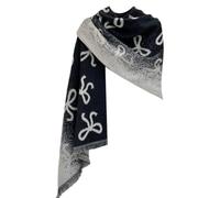 ZEPFJHE Capes de voyage réversibles, châle, pull, pashmina, ponchos tendance, nœud ethnique, châle, châle, accessoires d'hiver pour femme, Noir , taille unique