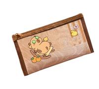 ZEPFJHE Carit Animal Crayon Crayon De Capacité Boîte À Stylo Bureau Bureau pour Les Étudiants Storage Spacieux Belle Pouche Boîte Capybara