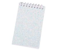 ZEPFJHE Carnet de notes à double spirale avec 20 feuilles non lignées, couverture à paillettes colorées, pour écrire, dessin, croquis, bloc-notes de poche