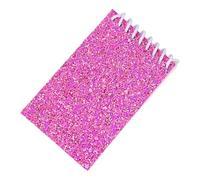 ZEPFJHE Carnet de notes à double spirale avec 20 feuilles non lignées, couverture à paillettes colorées, pour écrire, dessin, croquis, bloc-notes de poche