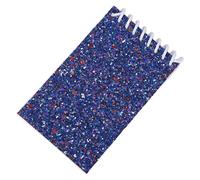 ZEPFJHE Carnet de notes à double spirale avec 20 feuilles non lignées, couverture à paillettes colorées, pour écrire, dessin, croquis, bloc-notes de poche