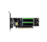 ZEPFJHE Carte d'extension de matériel informatique utilisant la technologie PCIe4.0 pour le stockage RAID NVMe et le stockage vidéo de refroidissement en aluminium