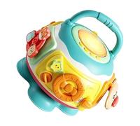 ZEPFJHE Centre d ' activités avec Jeux de Puzzle à Perles rotatives et Panneaux cognitifs colorés, Cube d ' activités d ' Apprentissage précoce