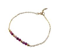 ZEPFJHE Chaîne de poignet réglable en cristal de 17 + 5 cm avec 12 pierres précieuses mensuelles à facettes en pierre naturelle véritable pour le mois de naissance, taille unique, Comme décrit