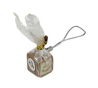 ZEPFJHE Chaîne de téléphone en pain - Pendentif multifonction - Accessoire élégant - Texture en résine - Pour sacs et sangle de téléphone en résine