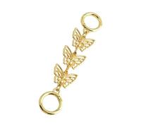 ZEPFJHE Chaîne D'extension De Bijoux Élégante avec Fermoir Papillon Longueur Réglable pour Colliers Et Bracelets en Alliage Chaîne D' Collier Réglable