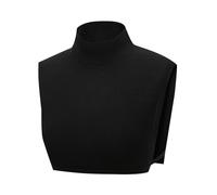ZEPFJHE Châle tricoté décontracté col montant foulard chaud côtelé mode détachable coupe-vent col roulé écharpe col roulé écharpe femme écharpe, Noir , Taille unique