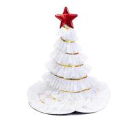 ZEPFJHE Chapeau de festival d'arbre de Noël pour adulte avec étoile et guirlandes scintillantes pour fêtes à thème et carnavals, Père Noël coloré pour adulte