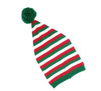ZEPFJHE Chapeau de Noël tricoté avec motif rayé coloré unisexe pour les fêtes et le quotidien pour les réunions de famille