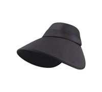 ZEPFJHE Chapeau de soleil respirant pour femme - Haut vide avec visières - Large bord réglable - Léger - Chapeau de sport pour enfants, Noir , taille unique