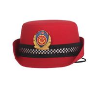 ZEPFJHE Chapeau d'uniforme de sécurité pour femme hôtesse de l'air pour scène, jeu de rôle, étiquette, photographie, organisateur d'événements, Rouge, B