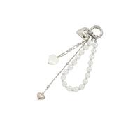 ZEPFJHE Charmes De Porte Esthétique Charmes Perles Charme Pendre Sweet Heart Pearls Kechains Ornement Suspendu Pour Femmes Esthétique Pour Les Sacs À Main