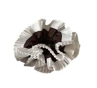 ZEPFJHE Chouchous à cheveux en dentelle à volants pour femme double couche surdimensionné élégant élastiques pour queue de cheval ornements