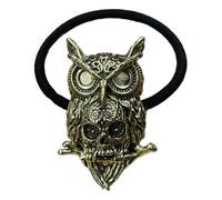 ZEPFJHE Chouchous en corde à cheveux en forme de tête de mort, chouette, pour femmes, adolescentes, vintage, cravate, queue de cheval, cosplay, festival, décoration de cheveux